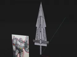 Redesigned sword for siege Megatron