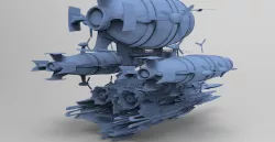 Sci-Fi Cargo ship 4