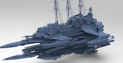 Sci-Fi Cargo ship 7