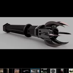 Sith Dreadnaught OBJ and STL files