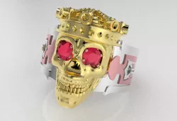 Skull King Ring Guardian 3D print model