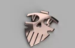 Skull Pendant 3D STL Model File for Cosplay, Costume Prop