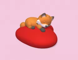 Sleeping Fox Heart
