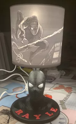 spiderman lithophane lamp