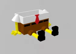 sponge holder (spongebob shape minimum supports and faster)