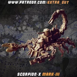 Steampunk Scorpion Tank 30mm and 40mm