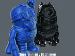 Superminion v Batminion (Easy print no support)