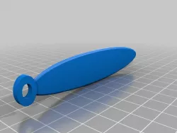 Surfboard keychain