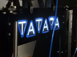 Tatara logo LED backlight
