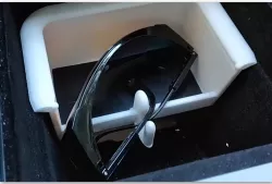 Tesla Model 3, a Storage Box For Sunglasses