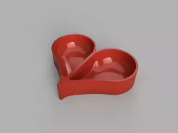 Valentine's Day heart bowl
