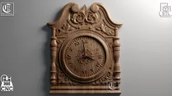 Wall Clock 14 - 3D STL file for CNC