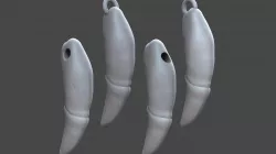 Wolf fang pendant - 4 versions