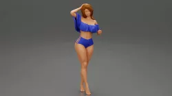 Woman Spring Mood 3D Print Model