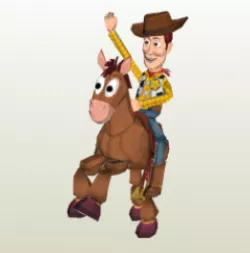woody and white shot -toys story