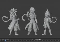 3D file Vegito Blue Kaioken 🦸・3D printing template to download