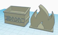 #2020 Dumpster Fire Pez Dispenser Head