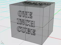 25.4mm/1 Inch Reference Cube