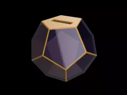 3D Pentagonal Piggy Bank