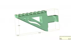 Airsoft AA-12 auto shotgun rail