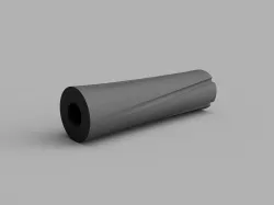 Airsoft Fluted Mock Suppressor 14ccw