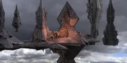 Anubis Gods City Floating Pyramids Kit bash  7