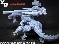 Badzilla Printable around 100mm 3D print model