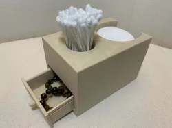Bathroom Box - Cotton Swab and Pads holder