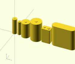 Batteries in OpenSCAD