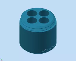 BATTERY HOLDER AA X 4 CIRCULAR (CASE FOR BATTERY)