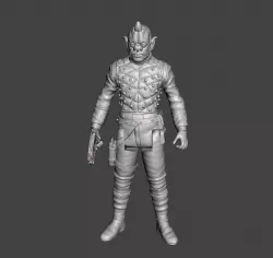 BOM VIMDIN VINTAGE CUSTOM STAR WARS ACTION FIGURE, KENNER 3.75", 6" CREATURE CANTINA ALIEN PATRON, 5 POA, 1/18, 1/6