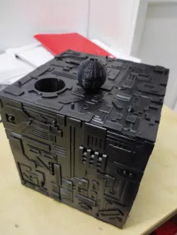 Borg cube with sphere