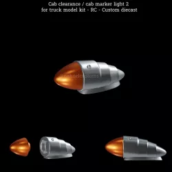 Cab clearance / cab marker light 2 for truck model kit - RC - Custom diecast