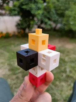 Calibration cube & kids counting interlocking block