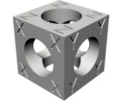 Calibration cube model 3