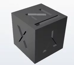 Calibration cube model 6