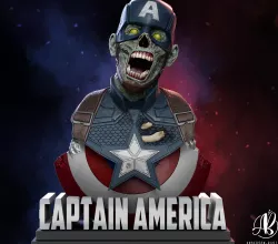 Captain America Zombie