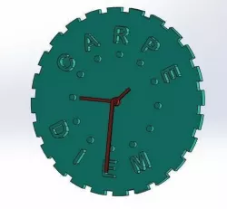 Carpe Diem Wall Clock (take advantage of the time)