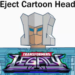 Cartoon-Inspired Head for Transformers Kingdom / Legacy Eject