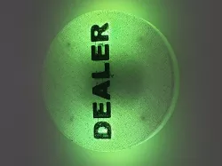 Casino Poker Texas Hold‘em / Omaha / Card Game Dealer Buttons with RGB led lights