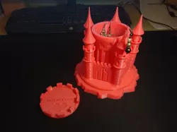 Castle jewelry storage box girl
