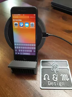 Cell phone stand IKEA livboj wireless charger with soundbar