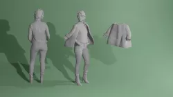 Charlotte character with jacket