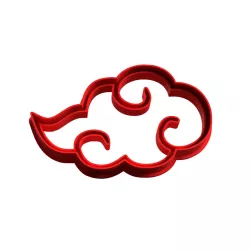 cloud naruto akatsuki cookie cutter - cortador de galletas de nube de naruto