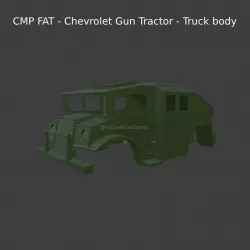 CMP FAT - Chevrolet Gun Tractor - Truck body