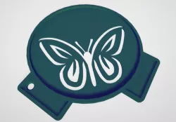 Coffee Stencil - Butterfly