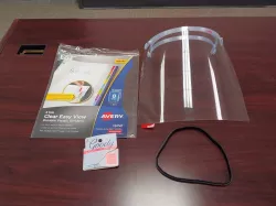 Covid-19 Face Shield - with Easily Sourced Front Shield