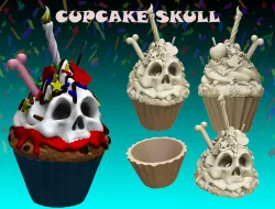 CUPCAKE SKULL ( BOX )