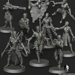 Cursed Warriors - Set 02 - All Female - Cursed Elves
