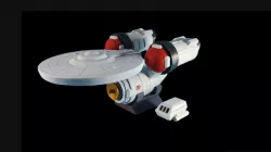 Cute USS Enterprise Star Trek chibi